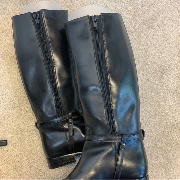 GUCCI Black Charlotte Flat Riding Boot Sz 38.5 equestrian - Picture 9 of 16